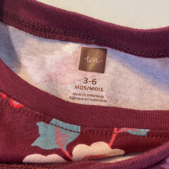 TEA Dragon Print 1pc Long Sleeve Romper 3-6 months - Picture 5 of 7